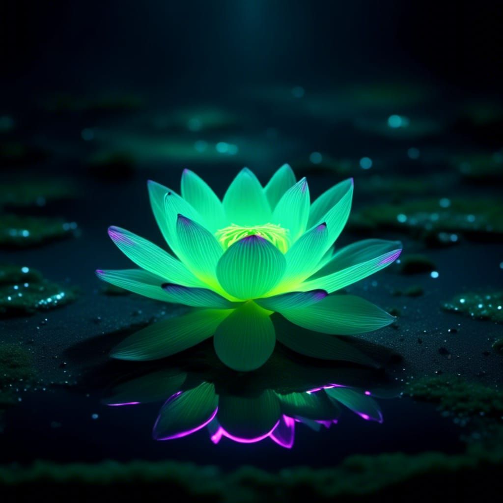 glowing lotus