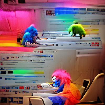 Internet Trolls in Their Colorful Habitat