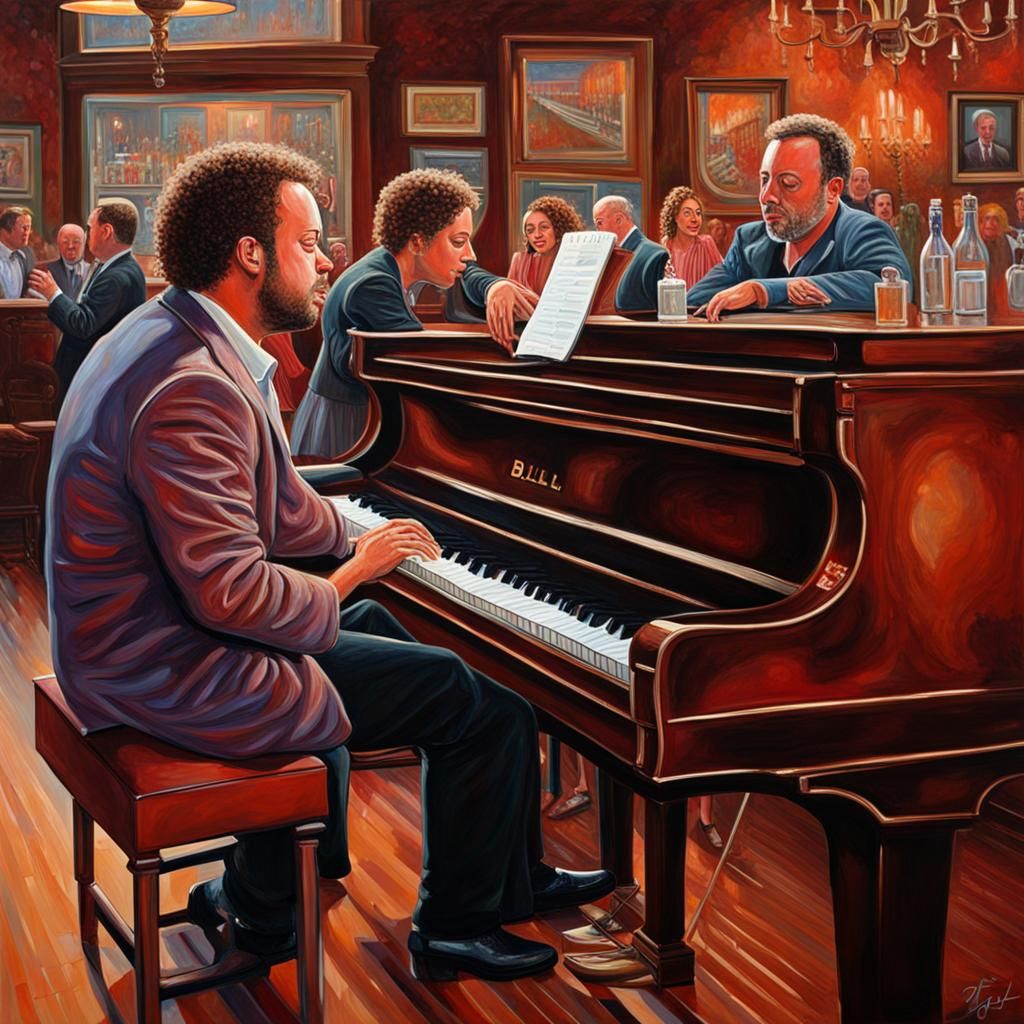 "It's nine o'clock on a Saturday
The regular crowd shuffles in" from Billy Joel song 'Piano Man'