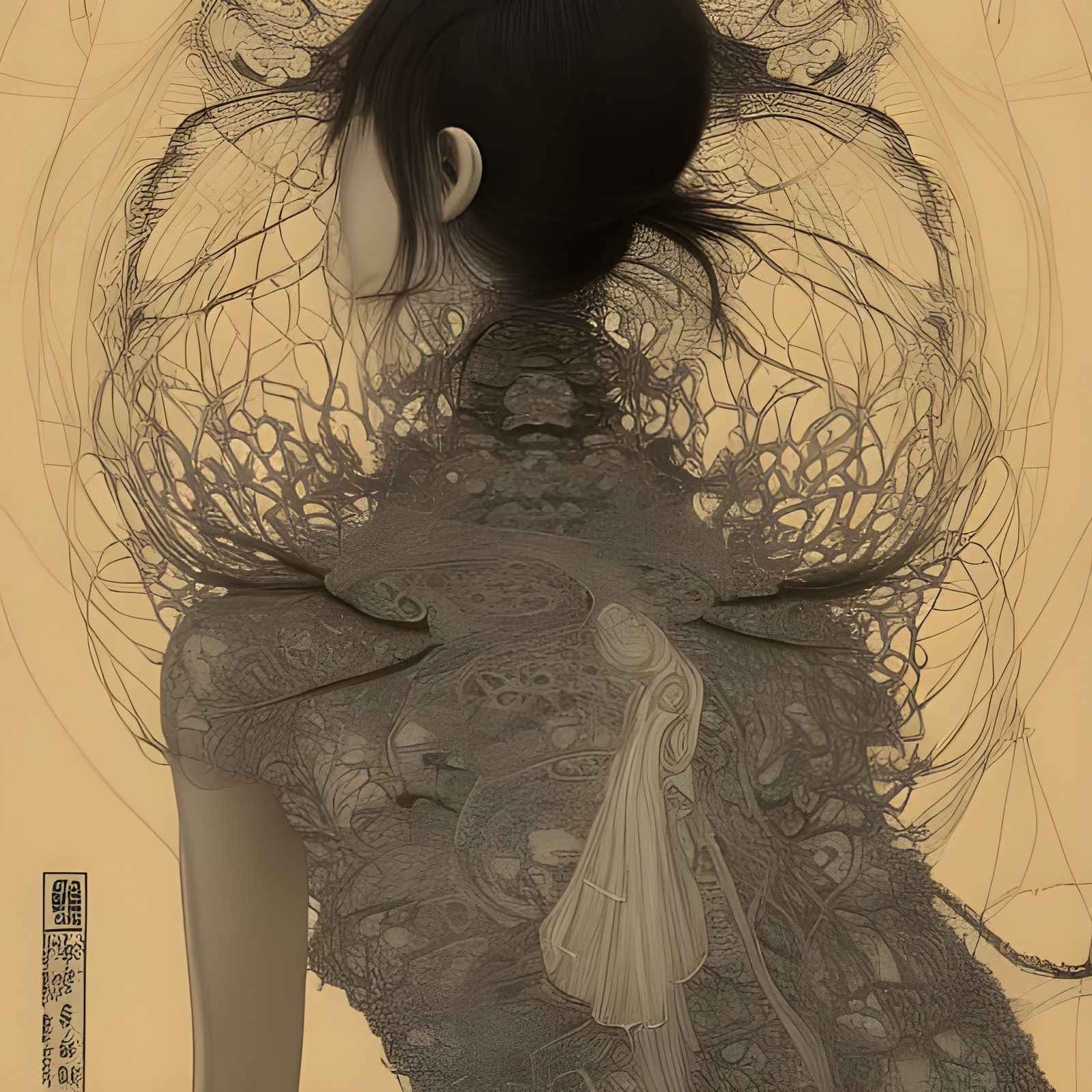 Goddess Dress: Hyper-Detailed Surreal Portrait