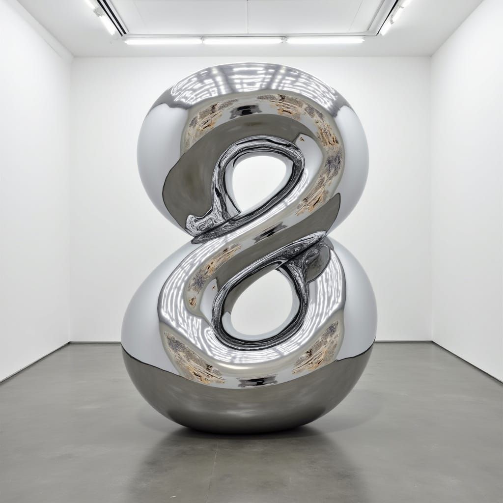 Surreal Chrome Sculpture Creates Mesmerizing Reflections