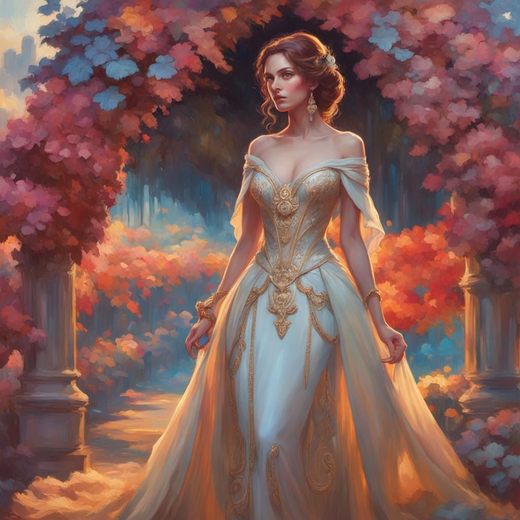 Expressive Portrait in Neo-Impressionist Style