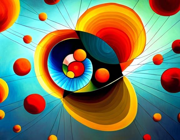 Abstract Art Inspired by Hilma af Klint and Joan Miro