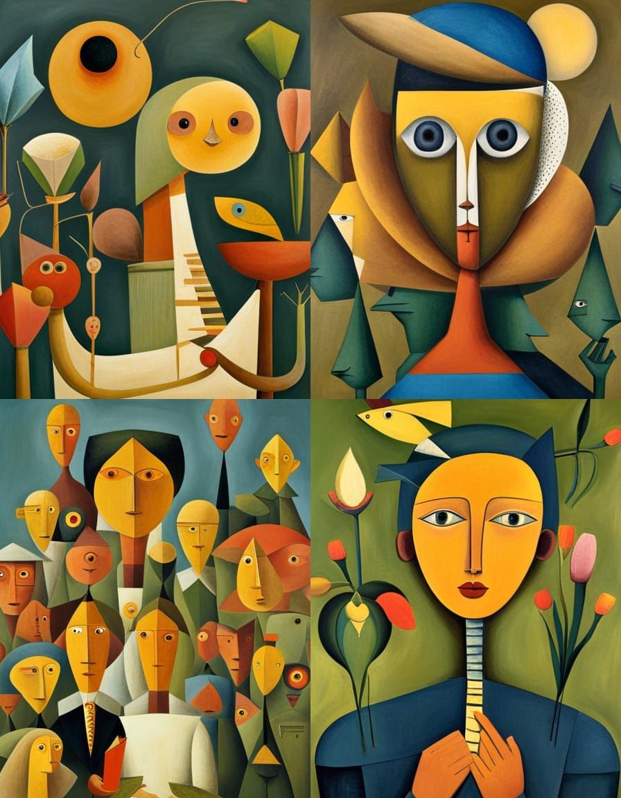 Surreal Abstract Portrait in Avant-Garde Style