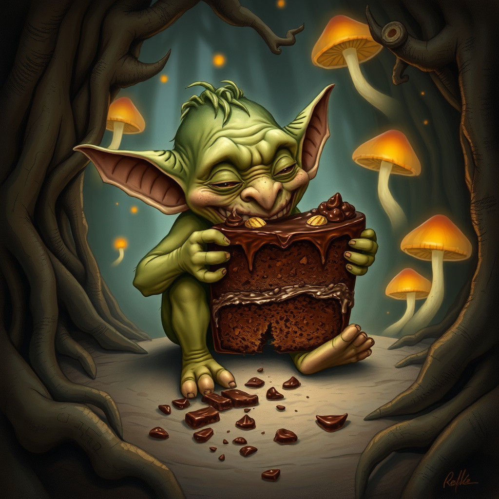 Goblin's Chocolate Feast in Mystical Forest