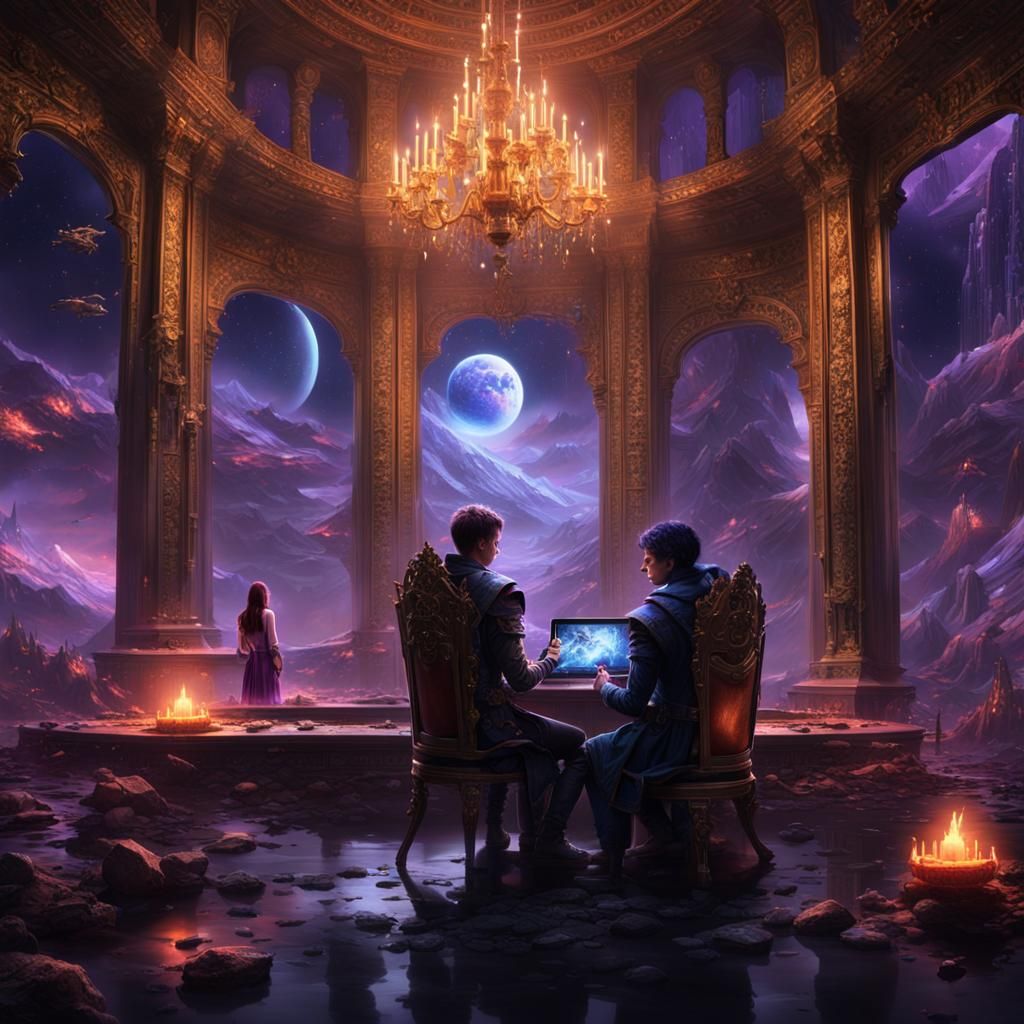 Throne Room Space War: Digital Matte Painting