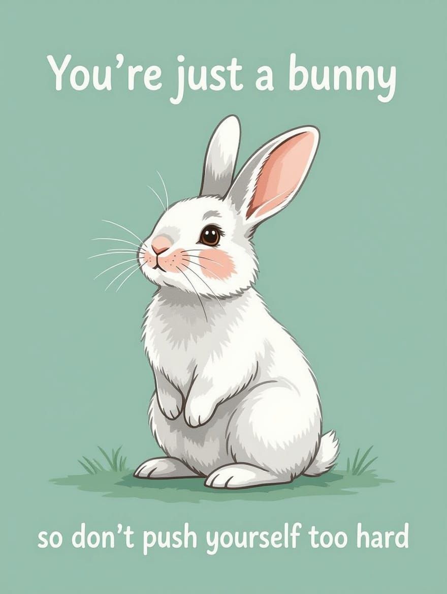 Whimsical Bunny in Soft Pastel Light