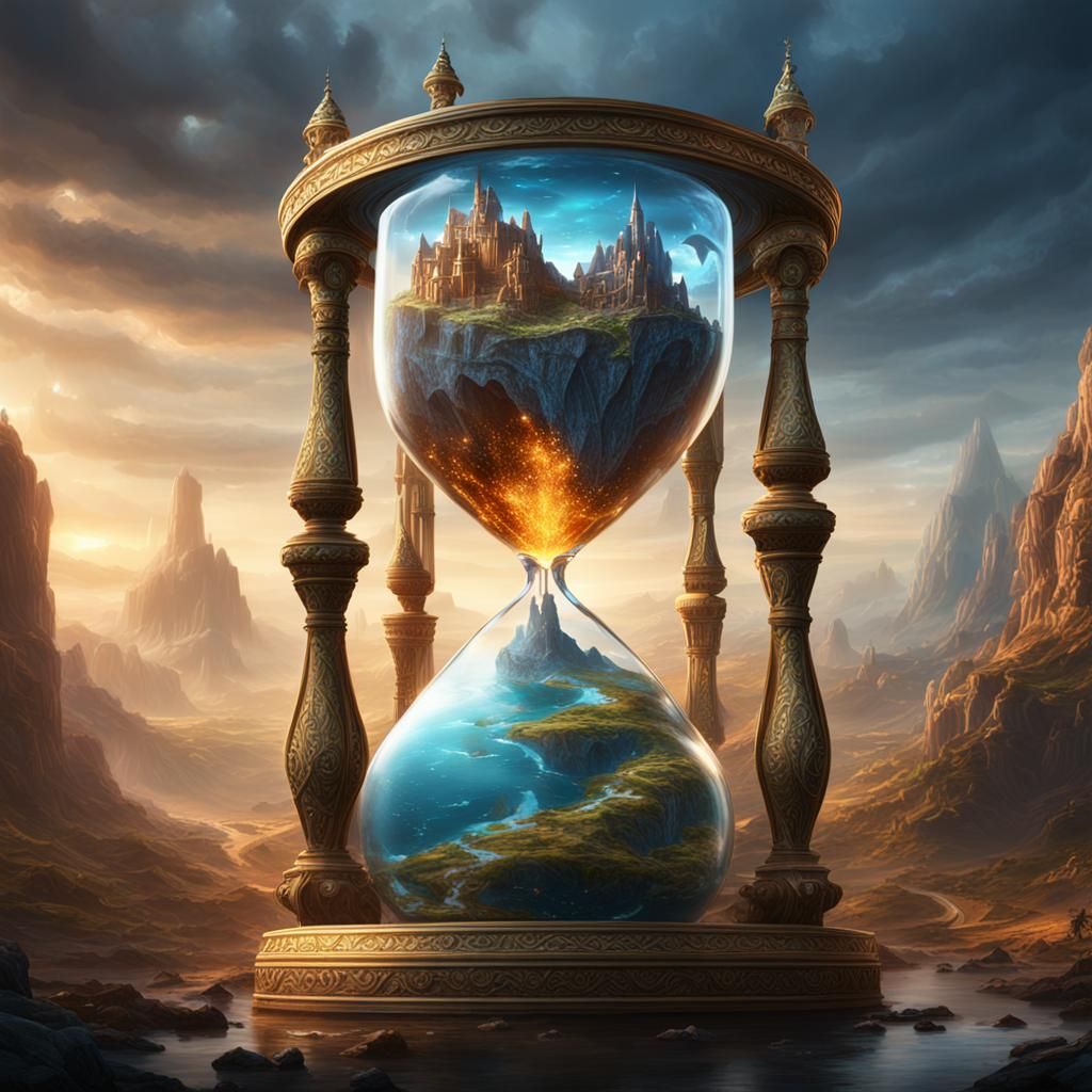 Hourglass World: Detailed Matte Painting