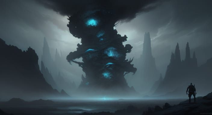 Surreal Dark Fantasy Landscape on FLIZDIZ