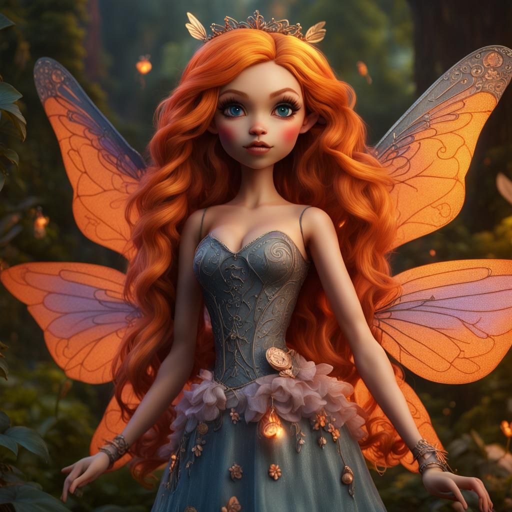 Hyperrealistic Bratz Doll as Fairy Lady
