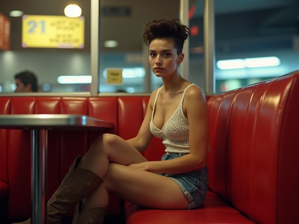 A candid photo realistic full body portrait of a very beauti...