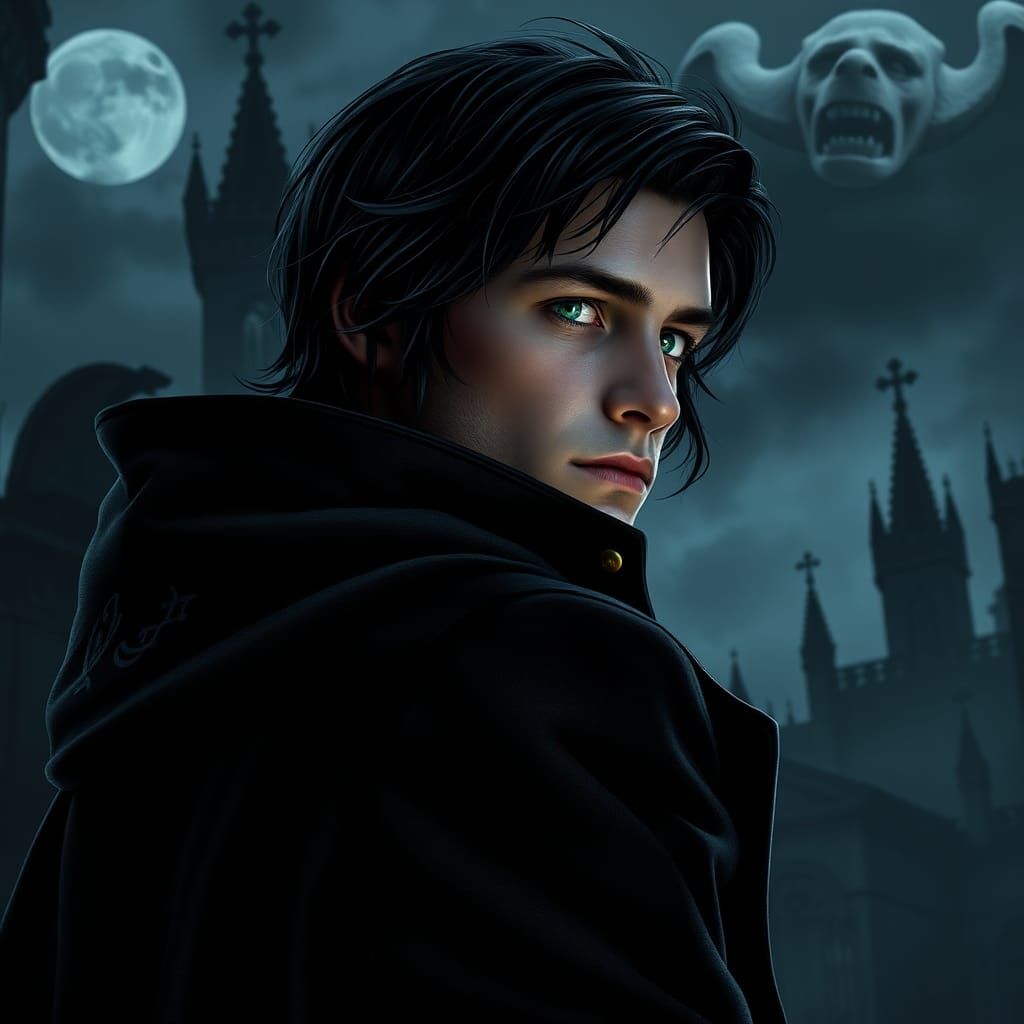 Mysterious Man in London, Fantasy Concept Art