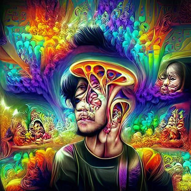 AI Generated Psychedelic Art Image