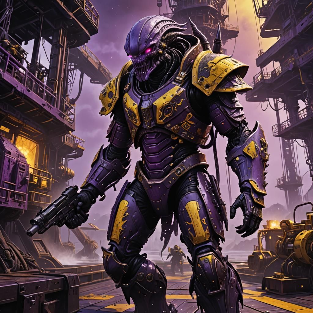 Alien Hunter Invasion: Dark Fantasy Concept Art