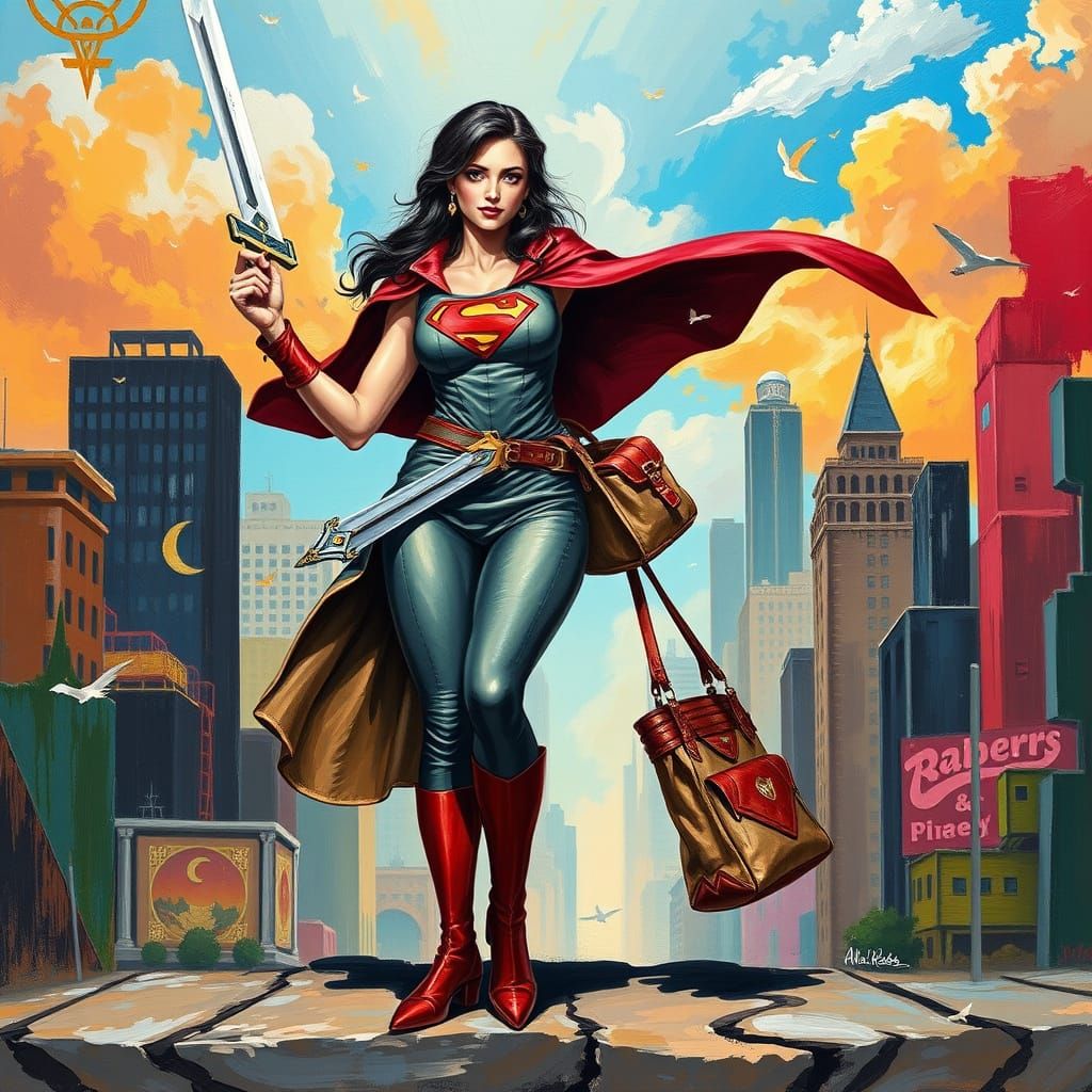 Fantasy-style "supermom"