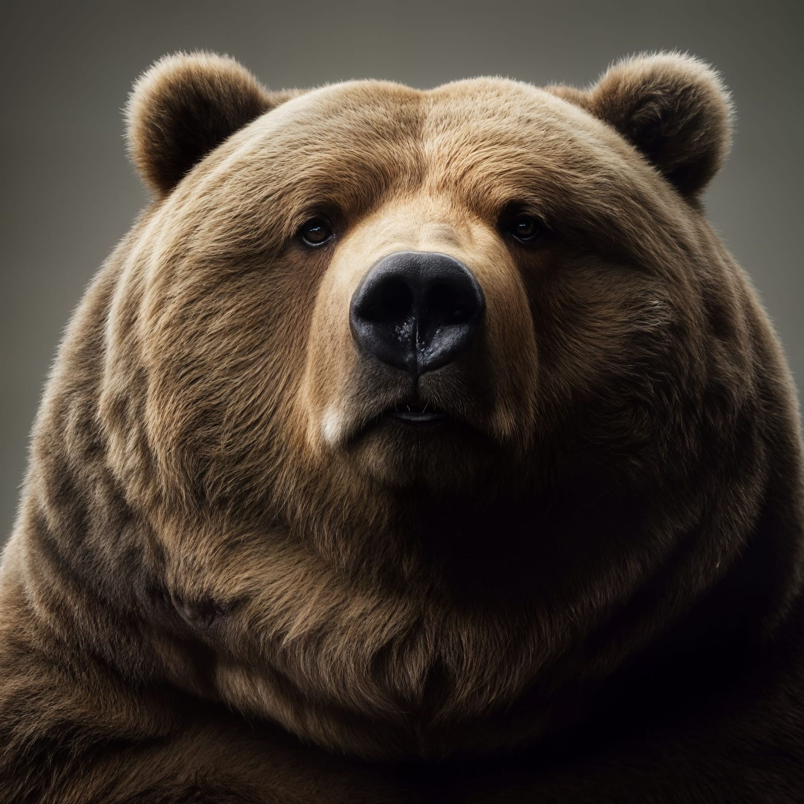 Sophisticated Grizzly Bear Close-Up Photographic Masterpiece