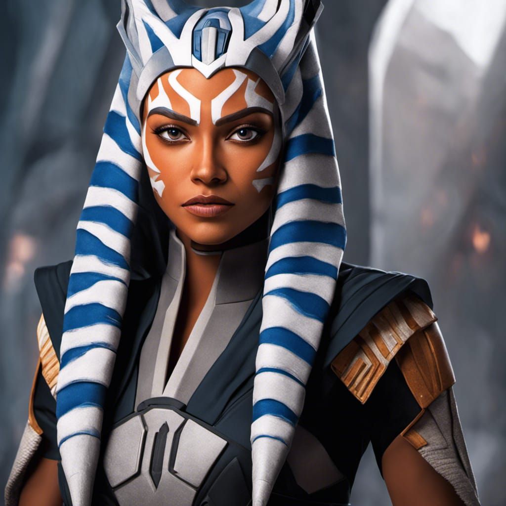 Ahsoka Tano Portrait in Star Wars Universe