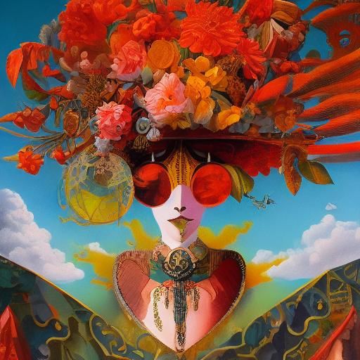 Surreal Portal: A Vibrant Digital Artscape