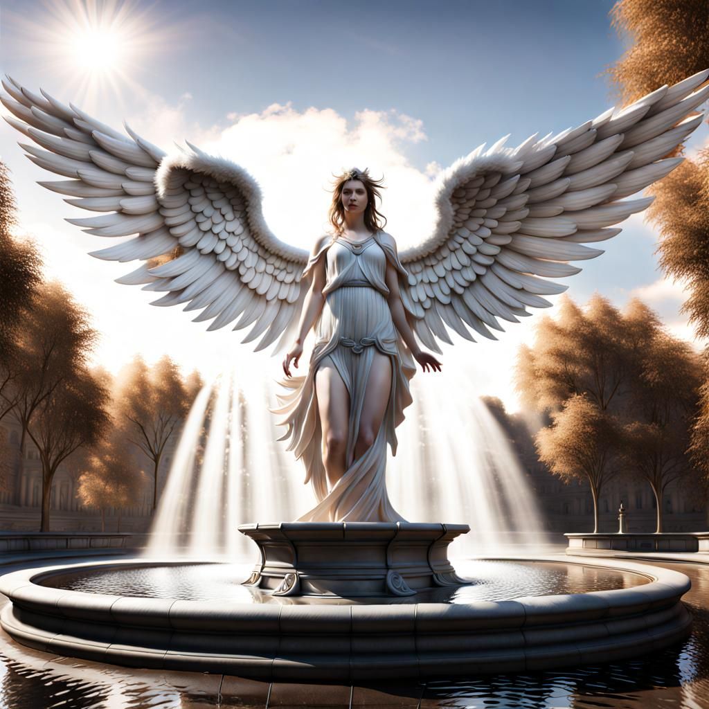 Heavenly Scene with Volumetric Lighting in Unreal Engine 5