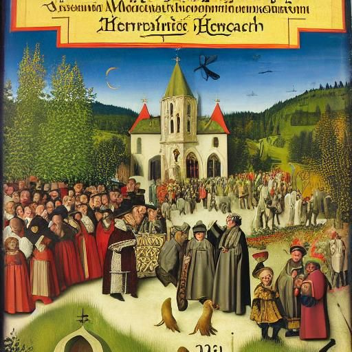 Reformation Church Magazine Cover in Renaissance Style