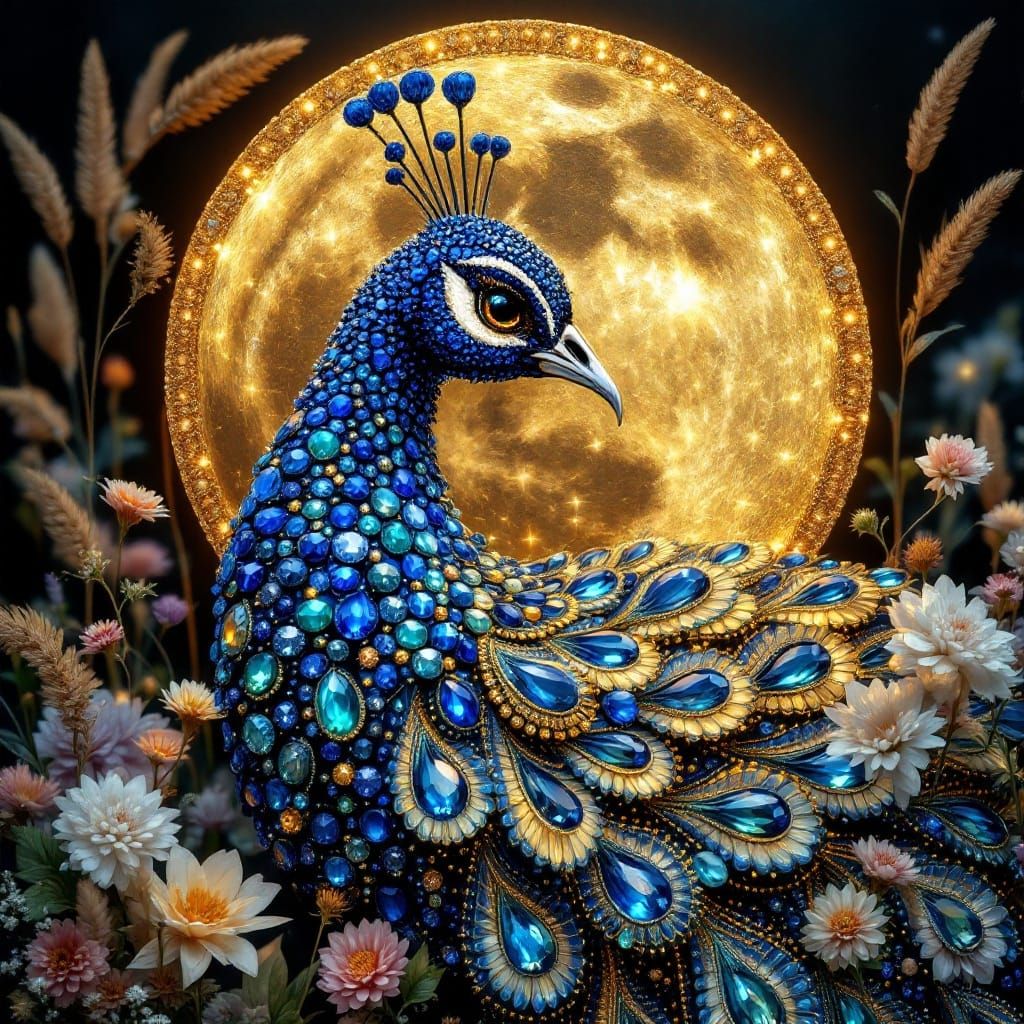 Bejeweled Peacock
