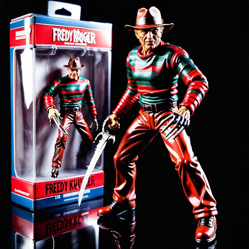 Unleashing Nightmare: The Sinister Saga of the Shiny Freddy Krueger Action Figure