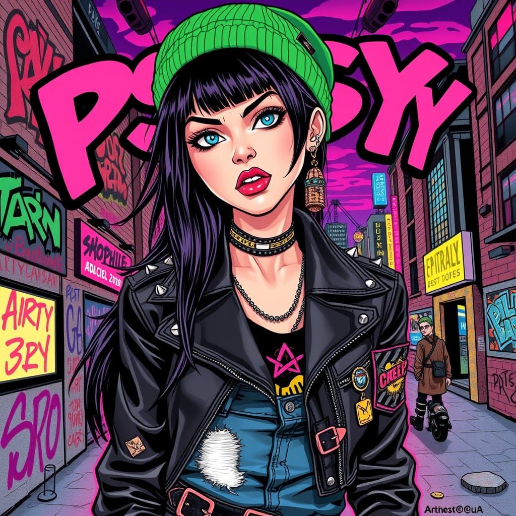 Punk Goddess in Full Rebellious Bloom