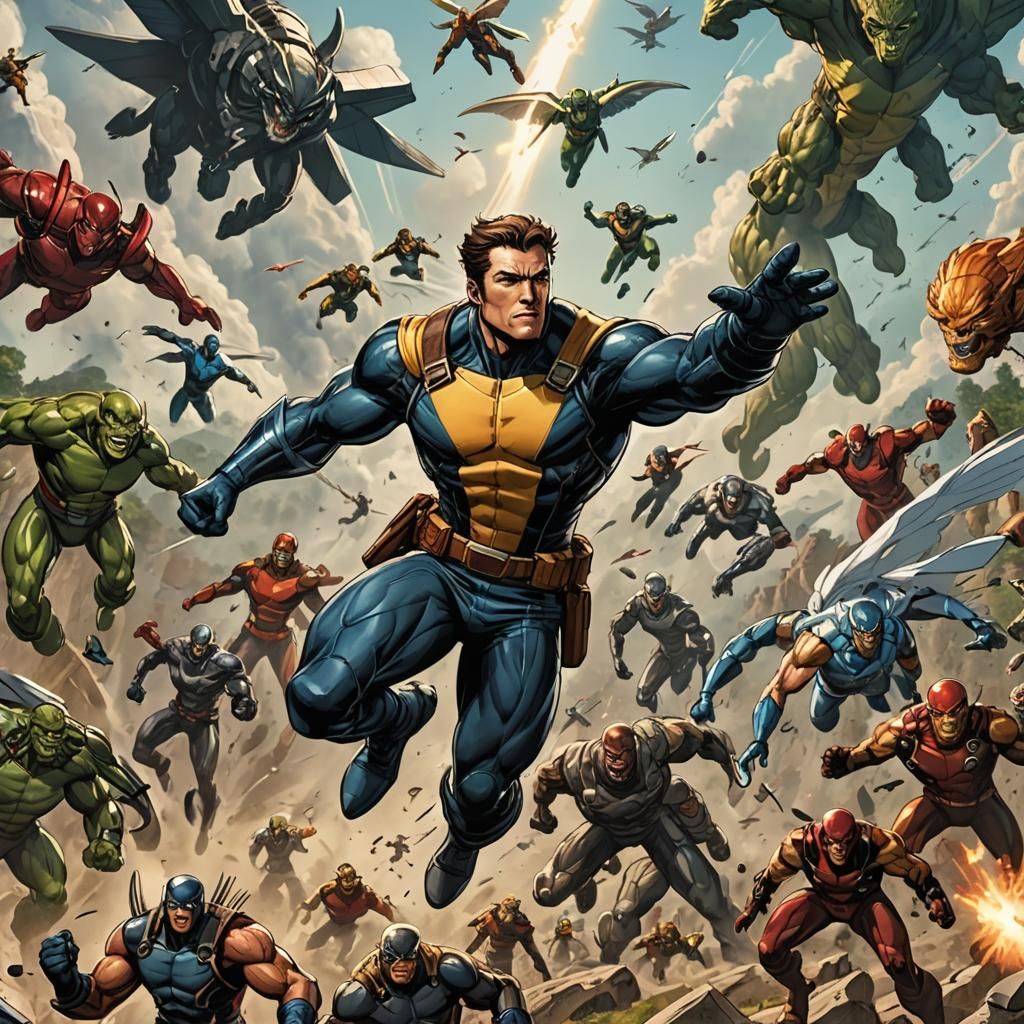 Epic Battle: Superhuman Versus Mutants and Nature