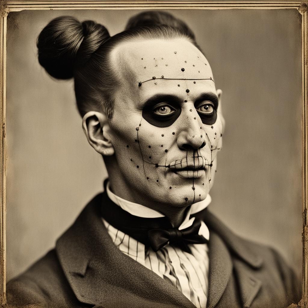 Circus Sideshow Performer with Pinhead