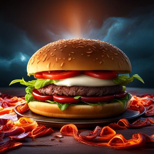 Delicious Chipotle Beef Burger in Unreal Engine 5