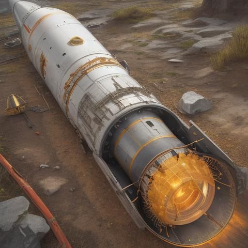Saturn V Rocket Repair Manual: Photorealistic Cinematic Art
