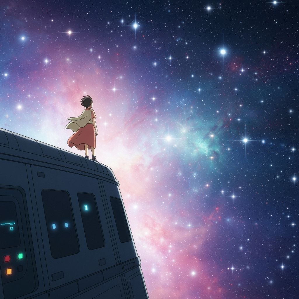 Sentient Fortune Cookies Pilot Honey Space Bus in Nebula