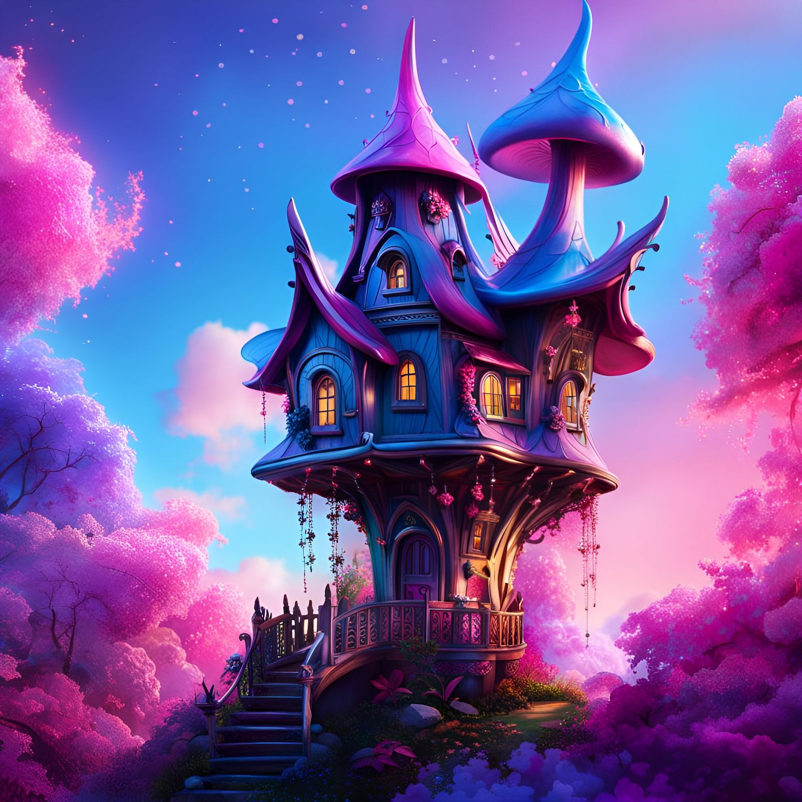 Fantasy fairy house