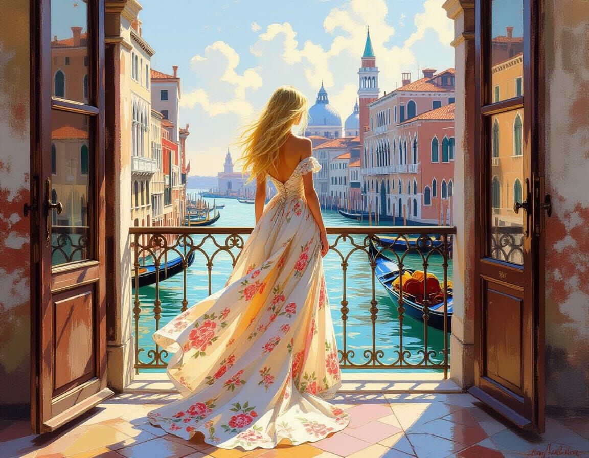 Venetian Canals: A Gurney-esque Impression