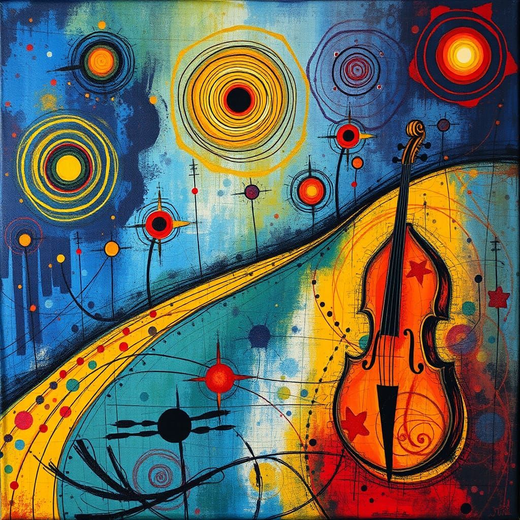 Abstract Expressionist Batik: Surreal Melting Fabric Art