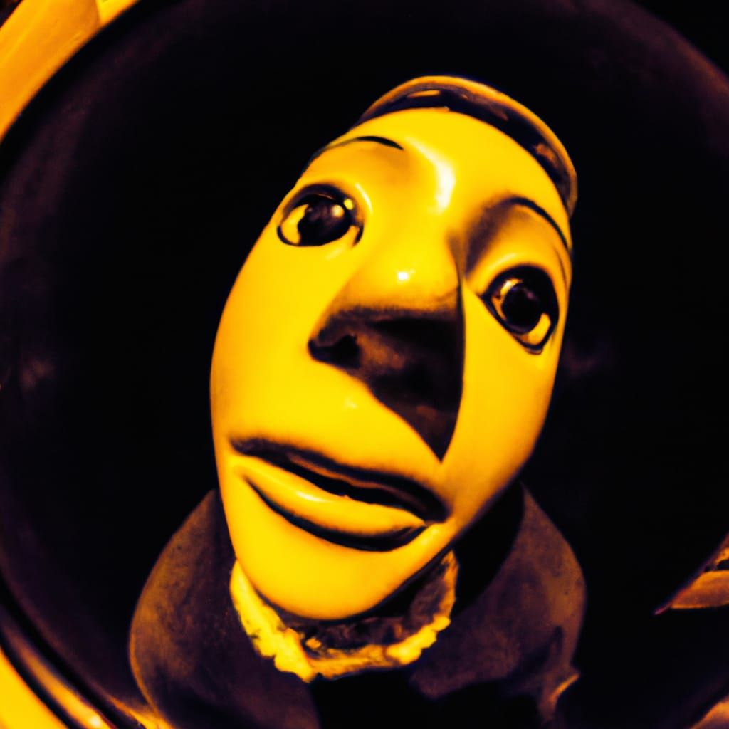 Creepy Mannequin Face in Surreal Dreamlike Style