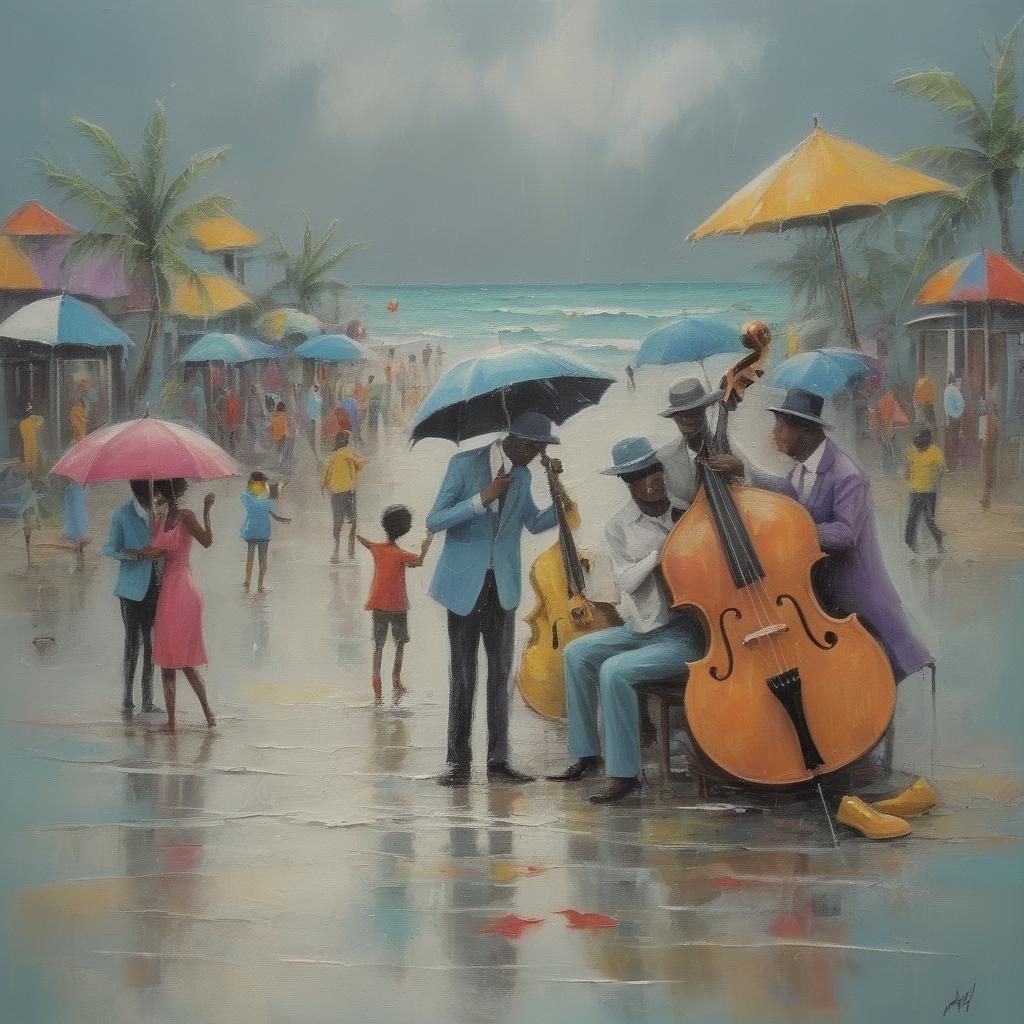 Rainy Tropical Jazz Oasis