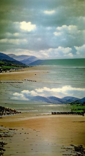 Barmouth Beach View of The Irish Sea, Wales