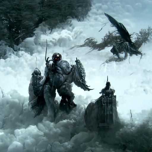 Epic Battle: Winged Warriors vs. Fiery Golems