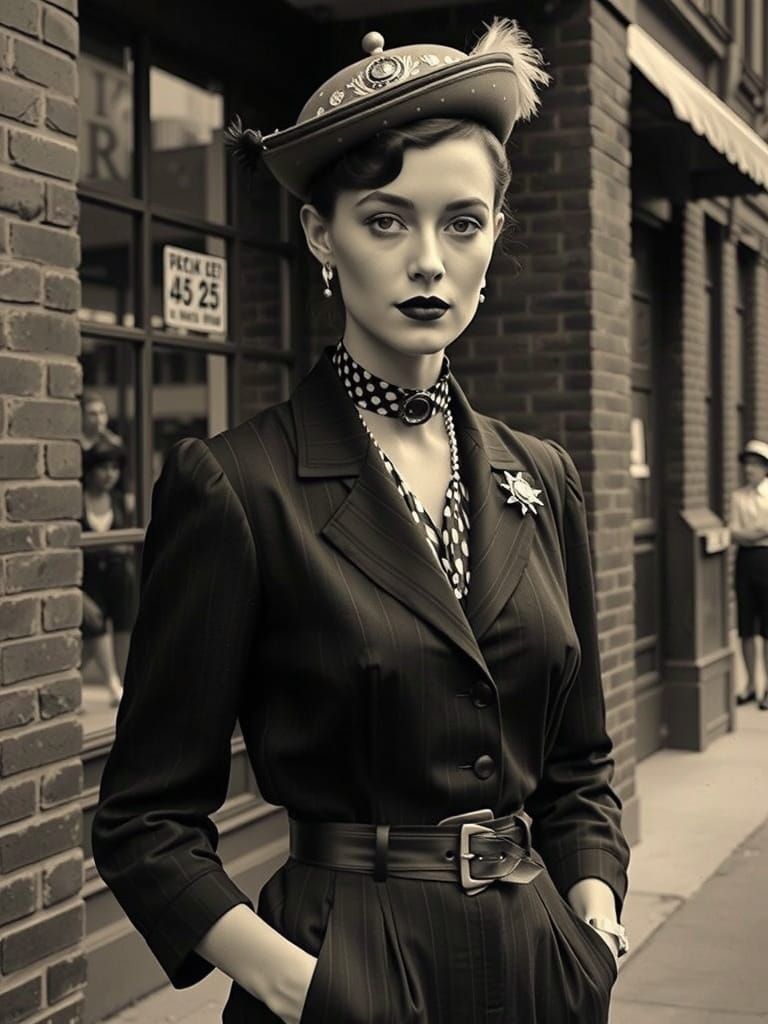 1910s Retro Portrait of Man in Lounge Suit