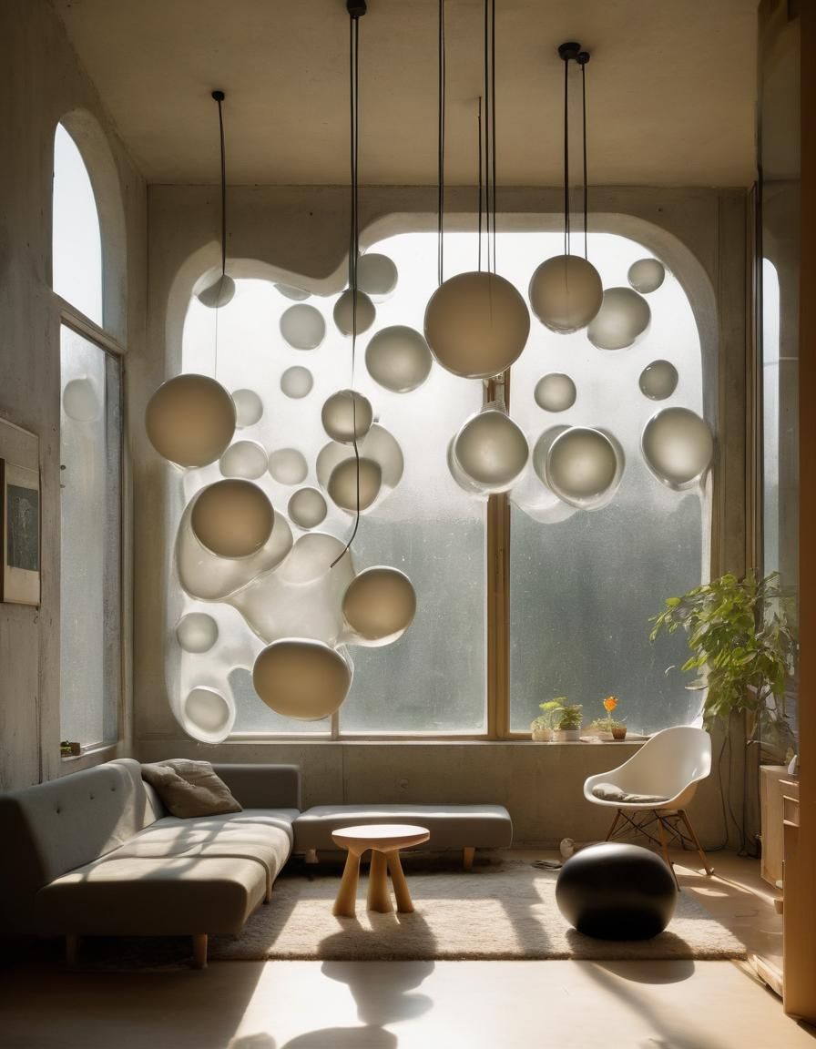 Surreal Living Space in Split-Toning Aesthetic