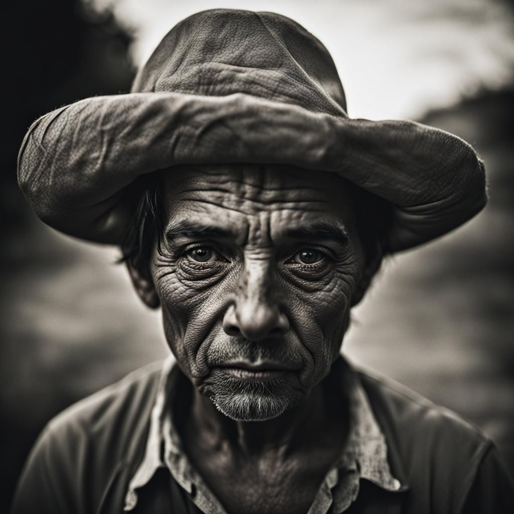 Striking Close-Up Portrait of a Mexican Individual