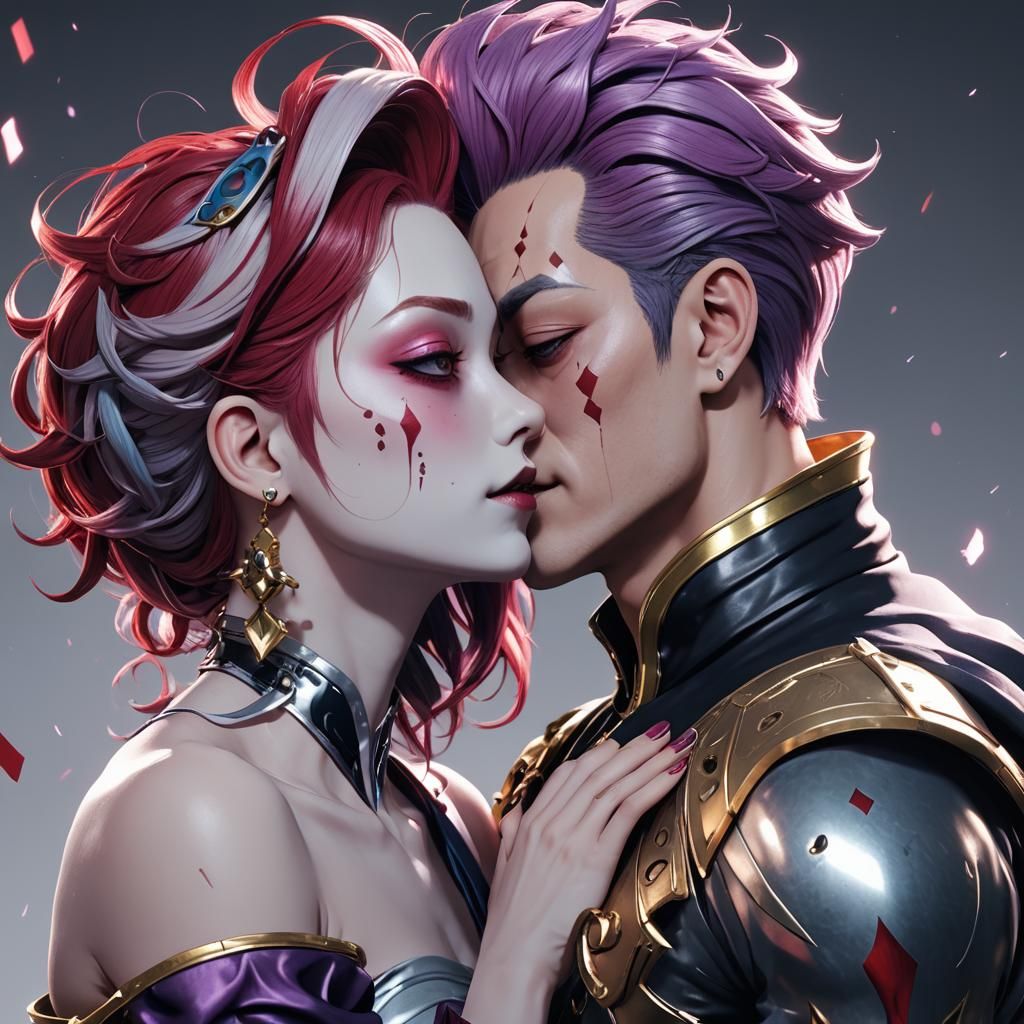 Anime Style Kiss Scene in 3D