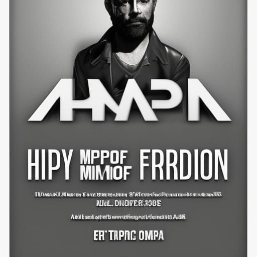 Happy 40th Birthday Flyer with 3D Shading