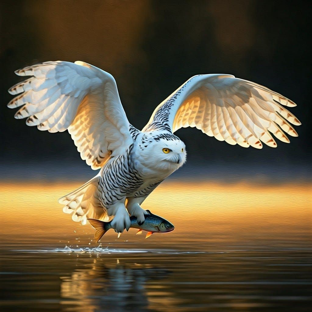 Snow Owl Fishing
