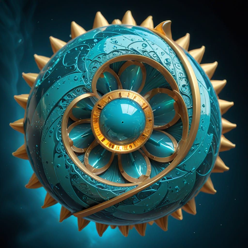 Fractal Firey Core With Complex Mathematical Iterations