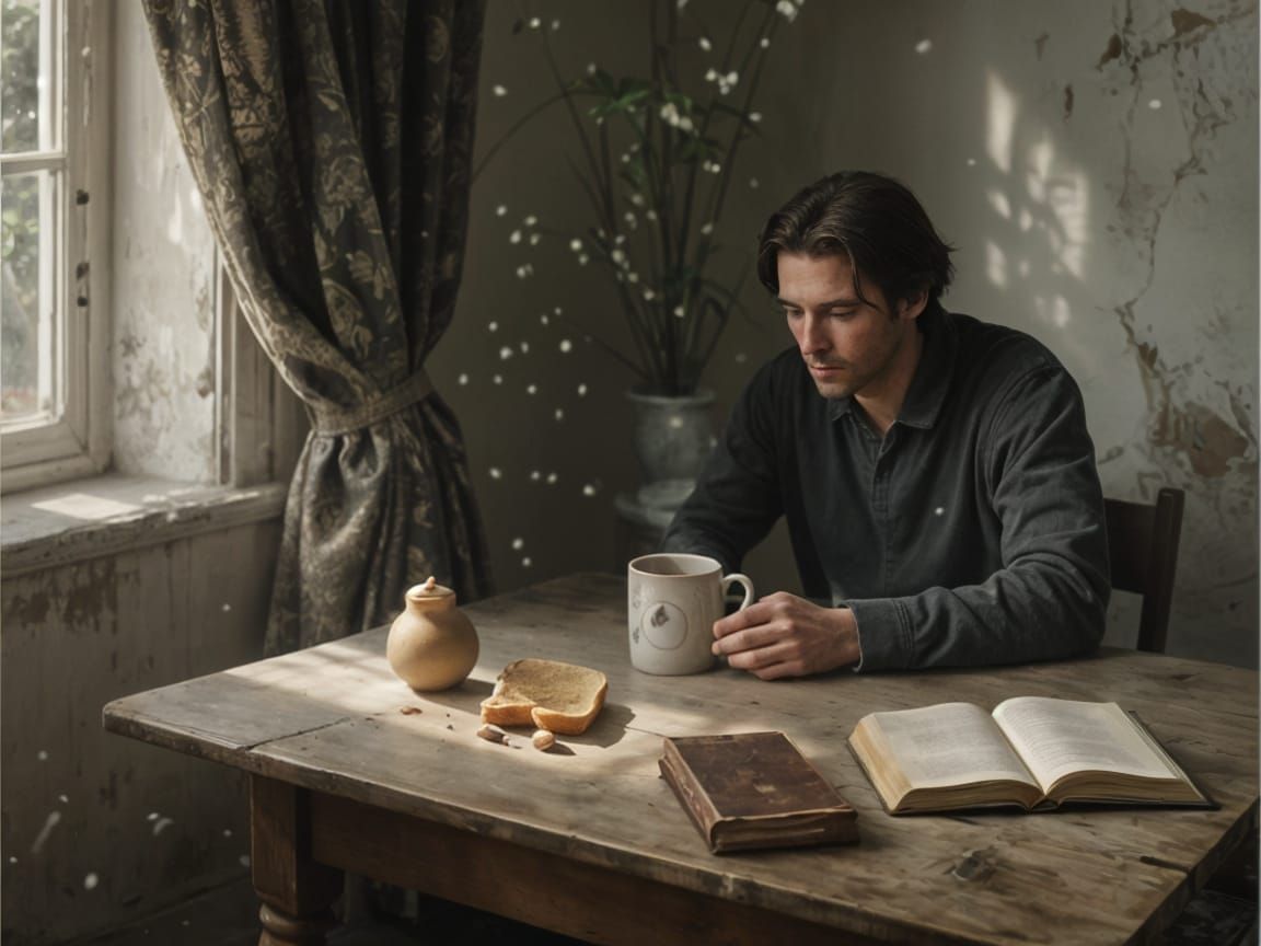 Hyperrealistic Coffee Still Life Painting