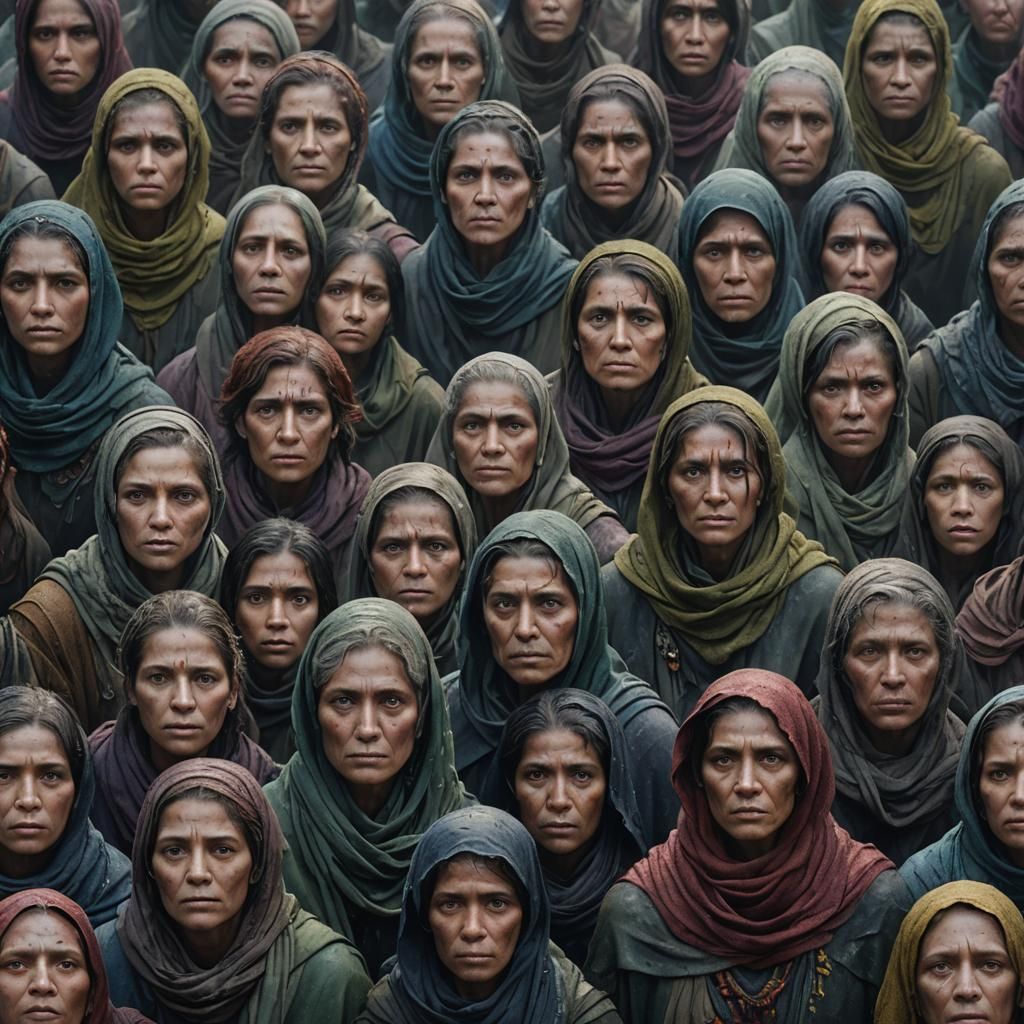 Drowned People: Hyperrealistic Portrait in Deep Color