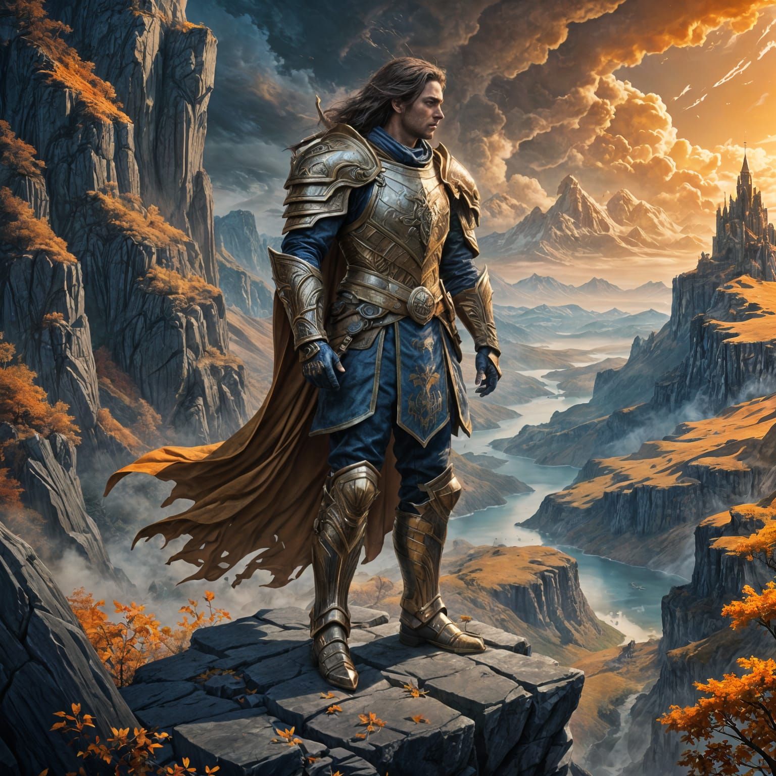 Fantastical Herald in Detailed Matte Painting