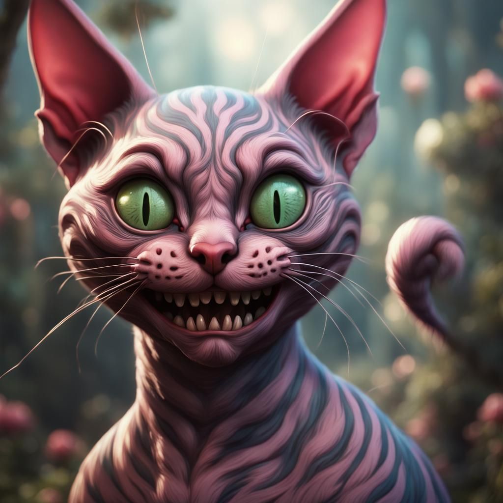 Hairless Cheshire cat
